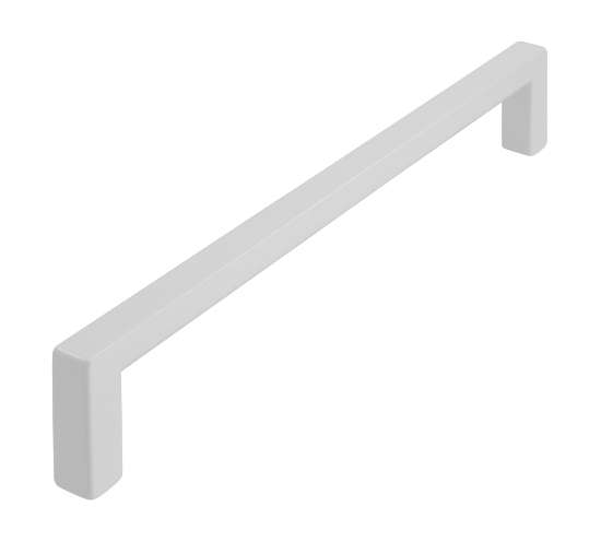 Afbeeldingen van Siro Meubelgreep metaal - boorafstand 160mm/L 168mm/H 28mm/B 8mm wit 