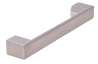 Afbeeldingen van Siro Meubelgreep metaal - boorafstand 128mm/L 162mm/H 27mm/B 20mm RVS effect 