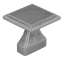 Afbeeldingen van Siro Meubelgreep metaal - boorafstand 16mm/L 32mm/H 30mm/B 32mm tin 