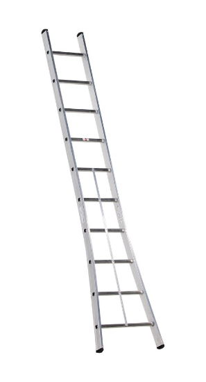 Afbeeldingen van Aluminium ladder - 1-delige enkele ladder