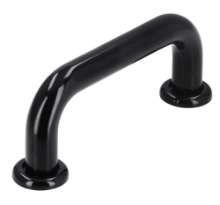 Afbeeldingen van Siro Meubelgreep kunststof - boorafstand 64mm/L 80mm/H 30mm/B 16mm - zwart 