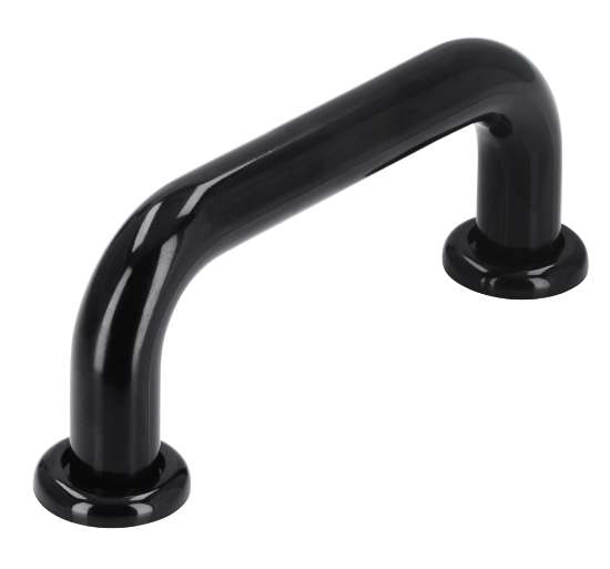 Afbeeldingen van Siro Meubelgreep kunststof - boorafstand 64mm/L 80mm/H 30mm/B 16mm - zwart 