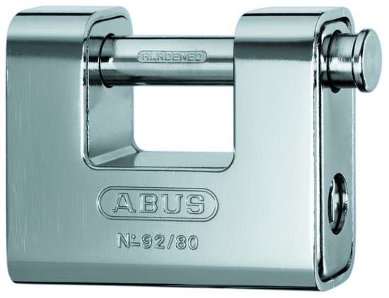 Afbeeldingen van Abus hangslot 92/80 monobloc  RVS