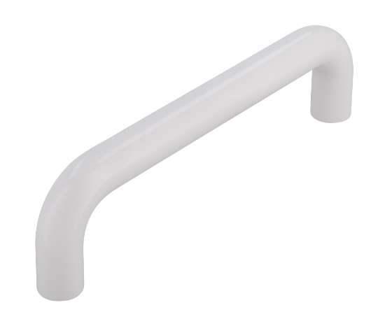 Afbeeldingen van Siro Meubelgreep kunststof - boorafstand 96mm/L 106mm/H 28mm/B 10mm - wit 