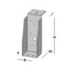 Afbeeldingen van GB Balkdrager GBS-LL304 59x156 x1,5mm 