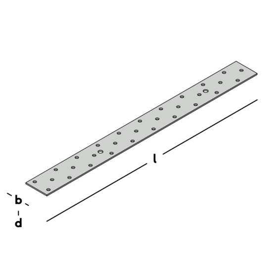 Afbeeldingen van GB Verbindingsplaat 400x40x2 Sendzimir Verzinkt