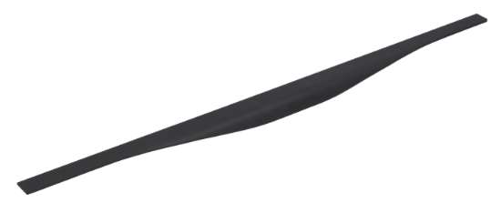 Afbeeldingen van Siro Handgreep metaal - L 695mm/H 43mm/B 13mm mat zwart 