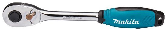 Afbeeldingen van Makita ratel E-11570 - 1/2" VK  2 componenten handgreep - extra dunne kop