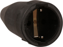 Afbeeldingen van Kelfort Koppeling Zwart 16A/250V 2P+A