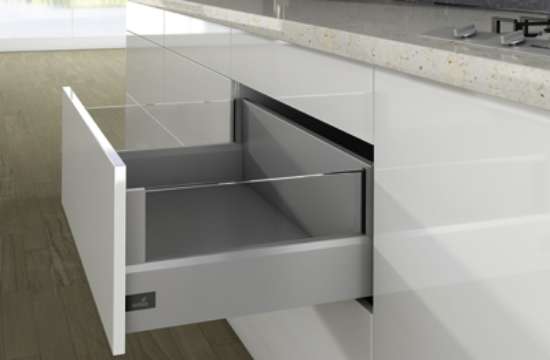 Afbeeldingen van Frontlade Set DesignSide H250/126 L550 Zilver