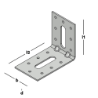 Afbeeldingen van GB hoekanker - 80x100mm 60x2,5 - zink magnesium
