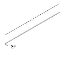 Afbeeldingen van GB L-form spouwanker 400x25 Ø4 316 RVS