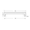 Afbeeldingen van INTERSTEEL Deurgreep 320 mm recht-90° rvs geborsteld 4335