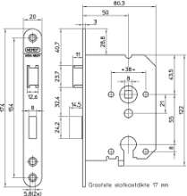 Afbeeldingen van Nemef d+n slot pc 1269/17 50 U20 DR
