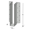 Afbeeldingen van GB raveeldrager I-ligger - 45x240x1,25mm - sendzimir verzinkt