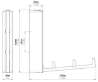 Afbeeldingen van Siro Wasdroger metaal - boorafstand 40mm/L 122mm/H 26mm/B 19mm chroom glanzend/wit 