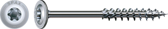 Afbeeldingen van Spax spaanplaatschroef 4Cut Wirox - Ø8x550mm T40 - discuskop deeldraad verzinkt