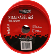 Afbeeldingen van Kelfort Staaldraadkabel pvc gecoa