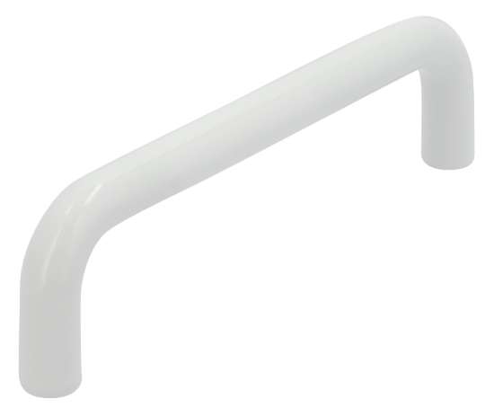 Afbeeldingen van Siro Meubelgreep metaal - boorafstand 96mm/L 104mm/H 27mm/B 8mm wit 