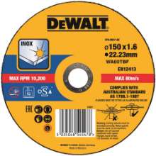Afbeeldingen van DeWALT Doorslijpschijf inox DT43907