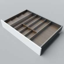 Afbeeldingen van Blum Bestekindeling voor kruidenpotjes Legrabox - corpusbreedte 700-900 diepte 550mm - notenhout/aluminium OL.NA5580S3BEST