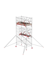 Afbeeldingen van Altrex Rolsteiger breed - aluminium met voorloopleuningen en schoren in de basis RS TOWER 42