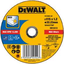 Afbeeldingen van DeWALT Doorslijpschijf inox DT43903