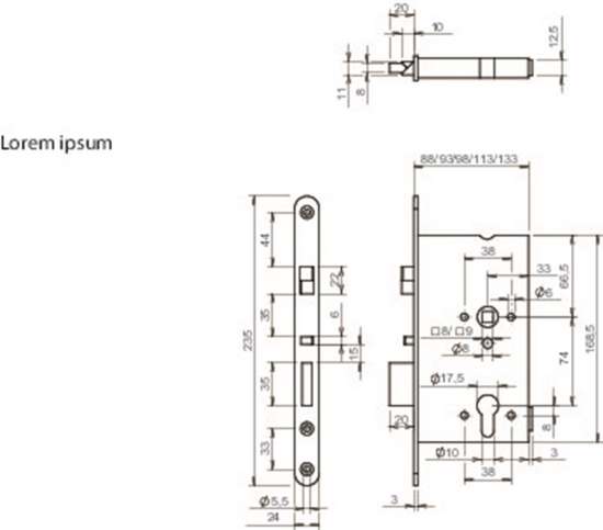Afbeeldingen van ABLOY Veiligheidspaniekdeurslot, zelfvergrendelend, RC-uitsparing EL162