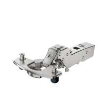 Afbeeldingen van Hettich Sensys scharnier voor dunne deuren, deurdikte vanaf 10 mm, veerloos (Sensys 8676), vernikkeld, inliggend, openingshoek 110°, TH-boorbeeld 52 x 5,5 mm, met spreidpluggen (ø 10 x 8)