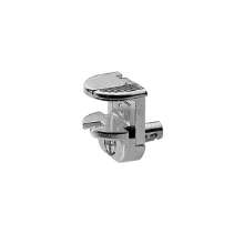 Afbeeldingen van Hettich Glasplaatdrager Alfa Glass, ø 5 mm, Spuitgietzink vernikkeld