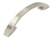 Afbeeldingen van Siro Meubelgreep metaal - boorafstand 128mm/L 151mm/H 34mm/B 15mm RVS effect 