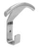 Afbeeldingen van Siro Kapstokhaak metaal - boorafstand 20mm/L 100mm/H 40mm/B 100mm chroom glanzend 