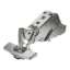 Afbeeldingen van Hettich Sensys groothoekscharnier, zonder insprong, veerloos (Sensys 8687), vernikkeld, half opliggend, openingshoek 165°, THS-boorbeeld 52 x 5,5 mm, 48 x 6 mm, Snelmontage Fix (ø 10 x 6)