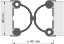 Afbeeldingen van Alprokon Pendelprofiel rubber 4030/4075 4030/75-250/A (Alum.)