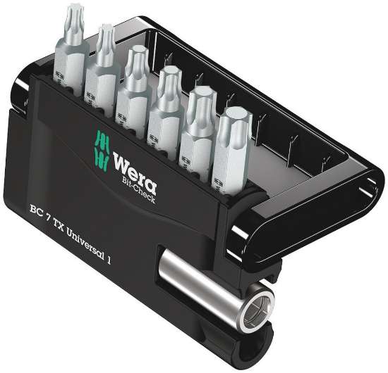 Afbeeldingen van Wera Bitset torx Bit-Check 7 TX Universal 1