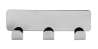 Afbeeldingen van Siro Haakstrip metaal - zelfklevend L 114mm/H 16mm/B 41mm chroom glanzend 