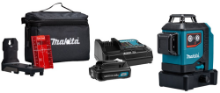 Afbeeldingen van Makita kruislijnlaser SK700DX - rode laser 12V-Max 1x 2.0Ah accu - Inclusief lader in doos