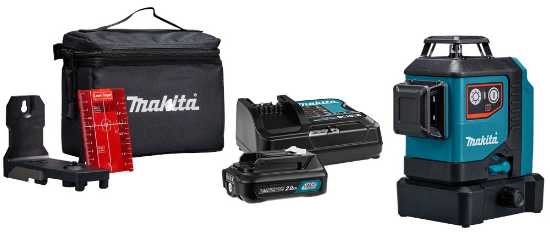 Afbeeldingen van Makita kruislijnlaser SK700DX - rode laser 12V-Max 1x 2.0Ah accu - Inclusief lader in doos