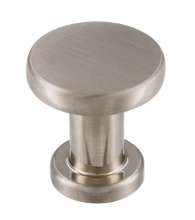 Afbeeldingen van Siro Meubelknop metaal - L 20mm/H 21mm/B 20mm RVS effect 