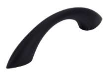 Afbeeldingen van Siro Meubelgreep kunststof - boorafstand 64mm/L 96mm/H 25mm/B 12mm zwart 