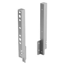 Afbeeldingen van Hettich Set achterwandverbinder ArciTech  250 mm, zilver, links en rechts