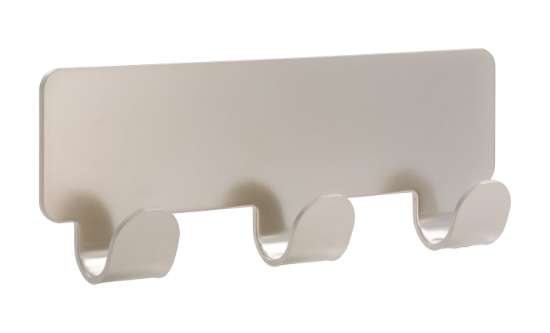 Afbeeldingen van Siro Haakstrip metaal - zelfklevend L 114mm/H 16mm/B 41mm nikkel mat 