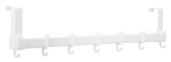 Afbeeldingen van Siro Deurkapstok kunststof - met 7 haken L 590mm/H 60mm/B 139mm wit 