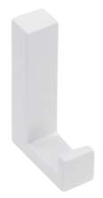 Afbeeldingen van Siro Kapstokhaak metaal - boorafstand 32mm/L 61mm/H 40mm/B 15mm wit 