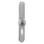 Afbeeldingen van INTERSTEEL Knop op XL schild profielcilindergat 72 mm links rvs geborsteld 0661