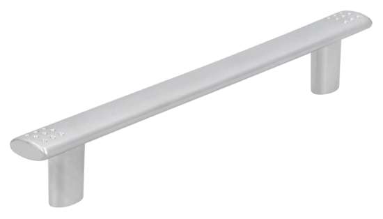 Afbeeldingen van Siro Meubelgreep metaal - boorafstand 128mm/L 161mm/H 24mm/B 14mm - chroom mat 