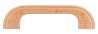 Afbeeldingen van Siro Meubelgreep hout - boorafstand 96mm/L 112mm/H 30mm/B 17mm gelakt beuken 