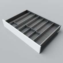 Afbeeldingen van Blum Bestekindeling Legrabox - corpusbreedte 700-950 diepte 550mm - houtdecor zwart/aluminium OL.SA5580S1BEST