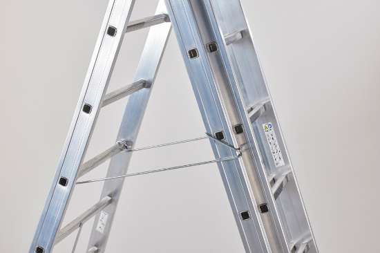 Afbeeldingen van Aluminium ladder - 3-delige reformladder