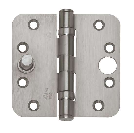 Afbeeldingen van BSW Veiligheids kogellagerscharnier V RD BB 802 STD - 89x89 afgerond - RVS 